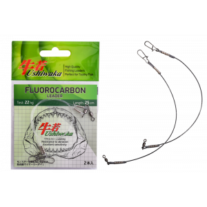 Поводок Ushiwaka Fluorocarbon UF2522, 22кг/25см, 2шт