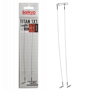 Поводок Saikyo Titan 1x1 STO1507, 7кг/15см, 2шт