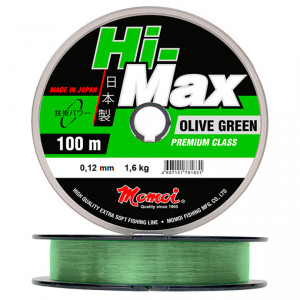 Momoi Hi-Max Olive Green, 100 м, зелёная (0,12 мм,..