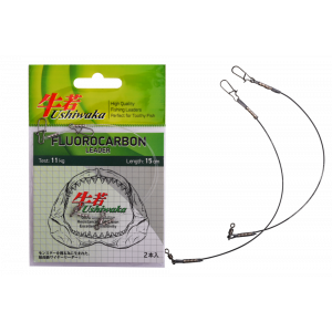 Поводок Ushiwaka Fluorocarbon UF1511, 11кг/15см, 2шт