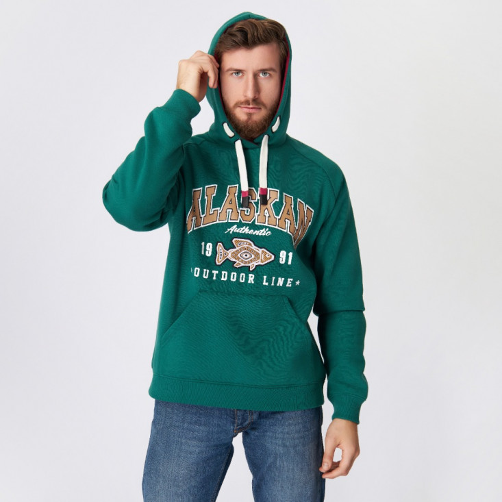 Толстовка Alaskan Promo Hoodie зеленый  M